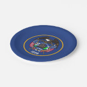 愛国的紙プレートユタ州旗 ペーパープレート (アングル)