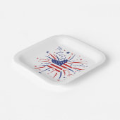 愛国的紙プレート ペーパープレート (傾斜あり)