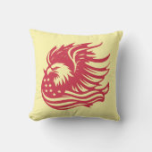 愛国的素晴らしなイーグルのデジタル作品 クッション (正面)