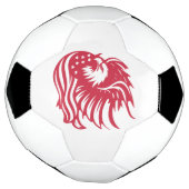 愛国的素晴らしなイーグルのデジタル作品 サッカーボール (回転)