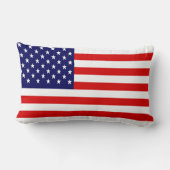 愛国的素晴らしな米国国旗 ランバークッション (裏面)