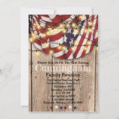 愛国的素朴赤白青ファミリー懇親会 招待状 (正面)