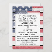 愛国的結婚式招待状テンプレート 招待状 (正面)