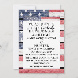 愛国的結婚式招待状テンプレート 招待状