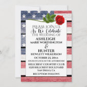 愛国的結婚式招待状テンプレート 招待状 (正面)