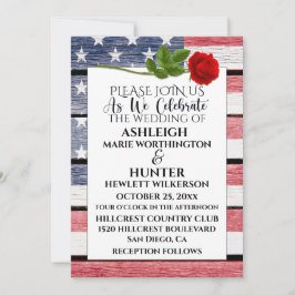 愛国的結婚式招待状テンプレート 招待状