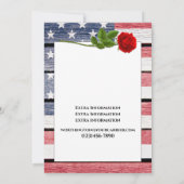 愛国的結婚式招待状テンプレート 招待状 (裏面)