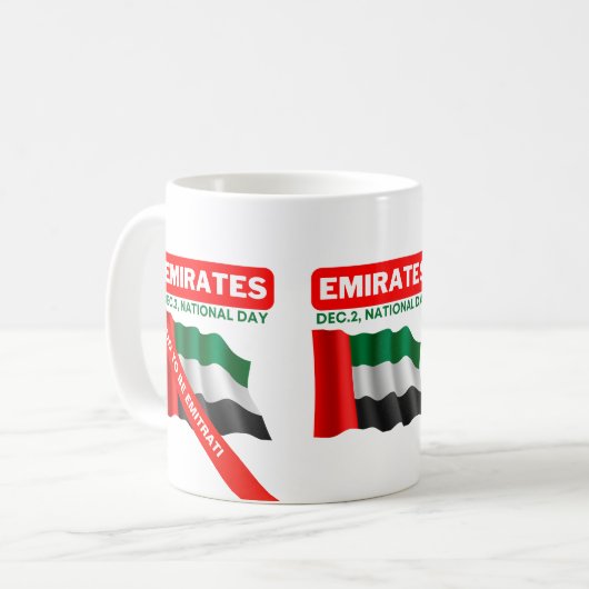 愛国的統一されたアラブ首長国国旗 コーヒーマグカップ