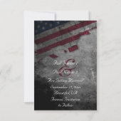 愛国的統一された州アメリカ結婚国旗 セーブザデート (裏面)