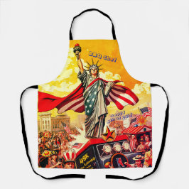 愛国的自由パレード – 7月ヴィンテージ4日アメリカ エプロン