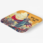 愛国的自由パレード – 7月ヴィンテージ4日アメリカ ペーパープレート (傾斜あり)