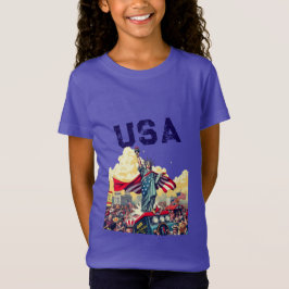 愛国的自由パレード – 7月ヴィンテージ4日アメリカ Tシャツ