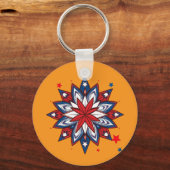 愛国的自由パレード – 7月4日ヴィンテージ キーホルダー (裏面)