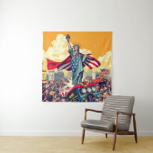 愛国的自由パレード – 7月4日ヴィンテージ タペストリー (インサイチュ)