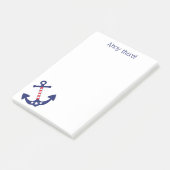 愛国的航海のいかりアホイそこに引用文4 x 6 ポストイット (アングル)