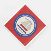 愛国的航海の紙ナプキンス (コーナー)