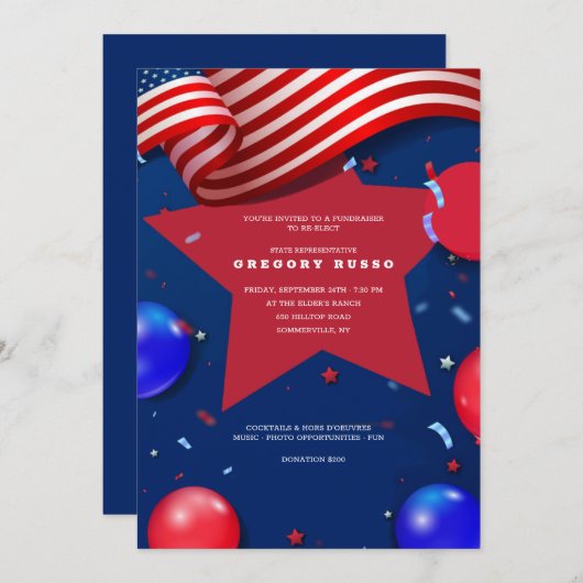 愛国的要素 招待状 (正面/裏面)