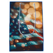 愛国的誕生日はがき ミディアムペーパーバッグ (裏面)