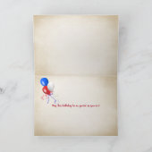 愛国的誕生日 カード (内部)