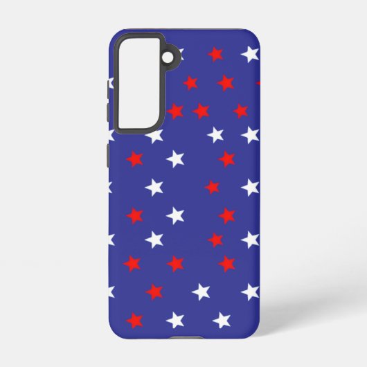 愛国的赤と白なスターズ王室のオンブルー SAMSUNG GALAXYケース (裏面)