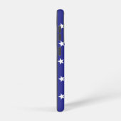 愛国的赤と白なスターズ王室のオンブルー SAMSUNG GALAXYケース (右側面)