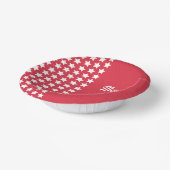 愛国的赤と白紙ボウル ペーパーボウル (傾斜あり)