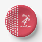 愛国的赤と白紙ボウル ペーパーボウル (正面)