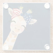 愛国的赤白青キリン ガラスコースター (裏面)