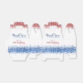 愛国的赤白青グリッター誕生会 フェイバーボックス (折り畳みなし)