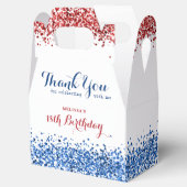 愛国的赤白青グリッター誕生会 フェイバーボックス (オープン)