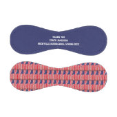 愛国的赤白青サンキューコーチ名旗 野球ボール (パネル)