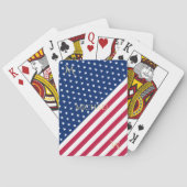 愛国的赤白青スターストライプズモノグラムの トランプ (裏面)