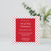 愛国的赤白青スター7月4日 招待状 (スタンド正面)