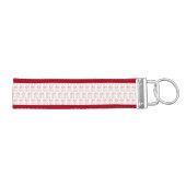 愛国的赤白青ハート リストバンドキーホルダー (鍵右)