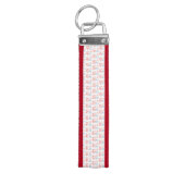 愛国的赤白青ハート リストバンドキーホルダー (鍵トップ)