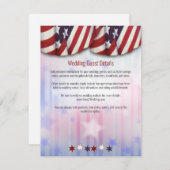 愛国的赤白青バンティントップスターズボトム  エンクロージャーカード (正面/裏面)