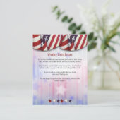 愛国的赤白青バンティントップスターズボトム  エンクロージャーカード (スタンド正面)