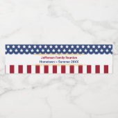 愛国的赤白青ファミリー名年イベント ペットボトルラベル (シングルラベル)