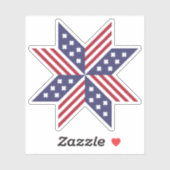 愛国的赤白青先住民スターストライプズ シール (シート)