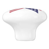 愛国的赤白青先住民スターストライプズ セラミックノブ (側面)