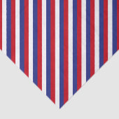 愛国的赤白青対ストライプ角線 薄葉紙 (詳細)