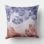 愛国的赤白青抽象芸術 クッション (裏面)