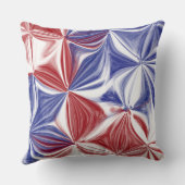 愛国的赤白青抽象芸術 クッション (裏面)