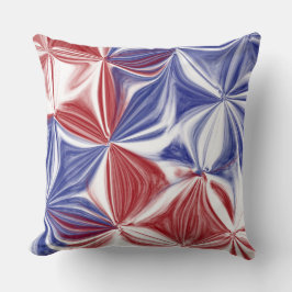 愛国的赤白青抽象芸術 クッション