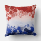愛国的赤白青抽象芸術 クッション (裏面)
