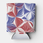 愛国的赤白青抽象芸術 缶クーラー (正面)