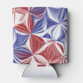 愛国的赤白青抽象芸術 缶クーラー (裏面)