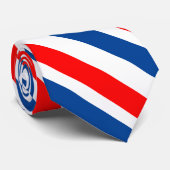 愛国的赤白青斜ストライプ線 ネクタイ (ロール)