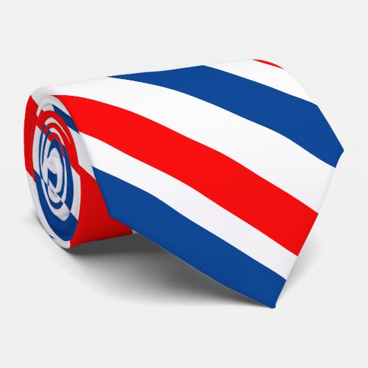 愛国的赤白青斜ストライプ線 ネクタイ (ロール)