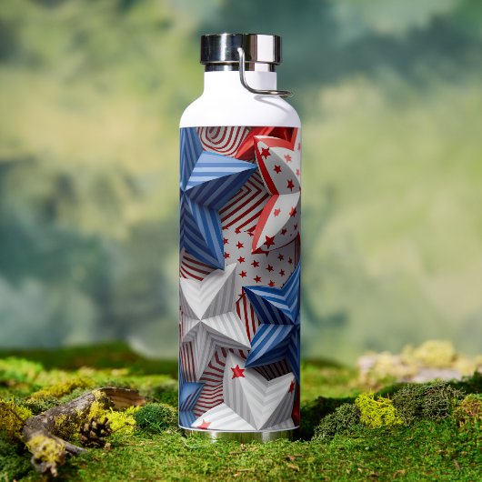 愛国的赤白青星 ウォーターボトル (アウトドア)